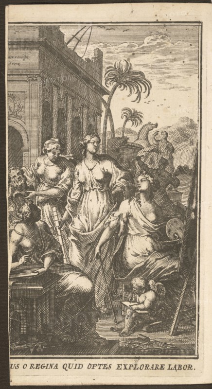 Frontispiece, Cabinet des singularitez d'architecture, peinture, sculpture, et graveure, ou, Introduction a la connoissance
