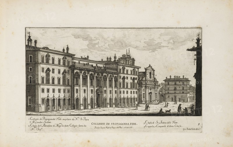 Collegio de propaganda fide, Il nvovo teatro delle fabriche et edifici in prospettiva di Roma moderna sotto il felice