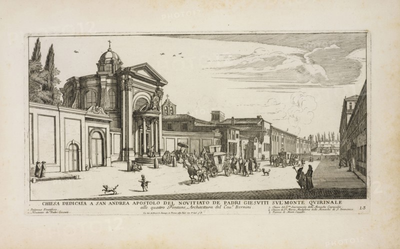 Chiesa dedicata a San Andrea apostolo del novitiato de padri giesuiti sul'Monte Quirinale, Il nvovo teatro delle fabriche
