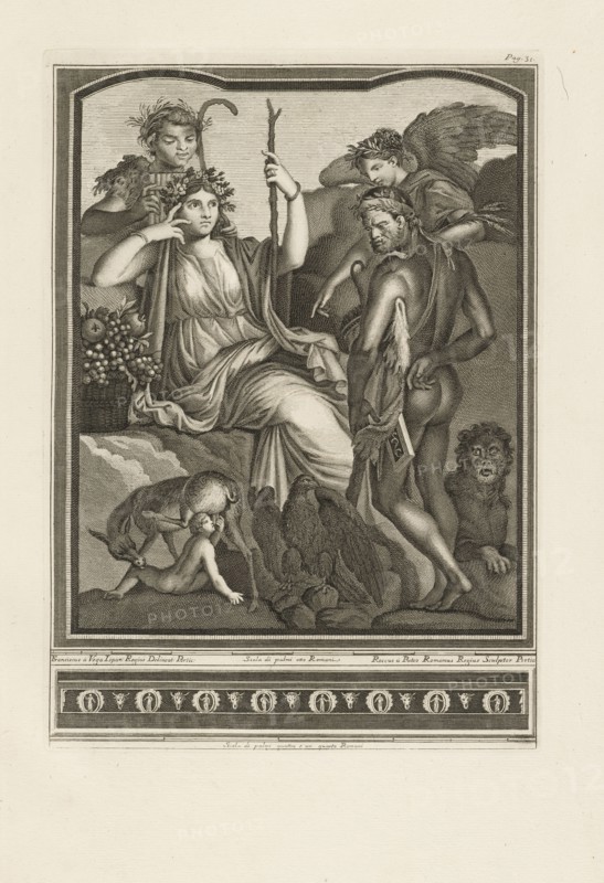 Page 31, vol. 1, Delle antichità di Ercolano, Pozzi, Rocco, d. ca. 1780, Preciado de la Vega, Francisco, 1713-1789, Engraving
