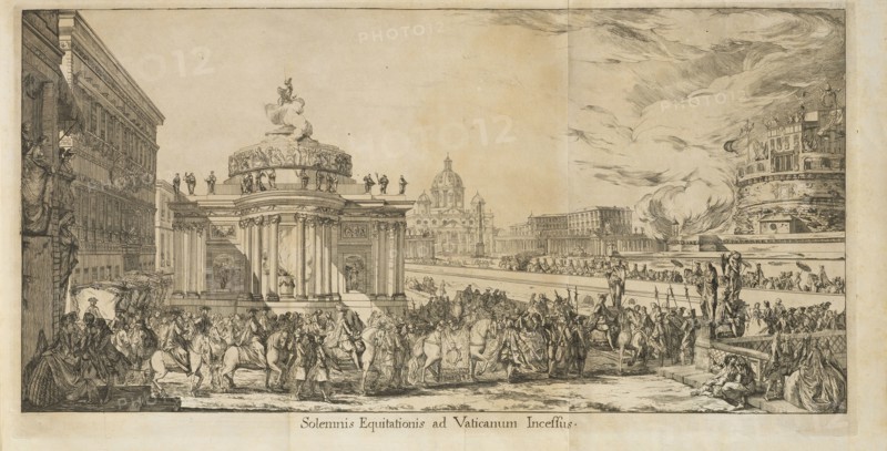Solemnis equitationis ad Vaticanum incessus, Imagines et delineamenta exterioris interiorisqve ornatvs Vaticanae Basilicae