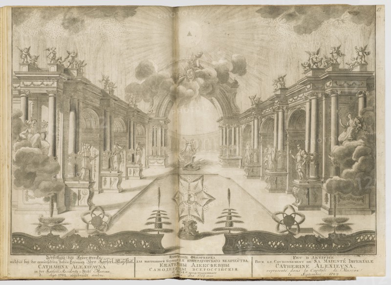 Fireworks displays in eighteenth century Russia, 1740-1796