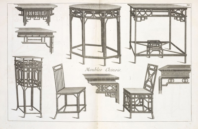 Traite des edifices, meubles, habits, machines et ustensils des chinois: graves sur les originaux dessines a la chine, Chambers
