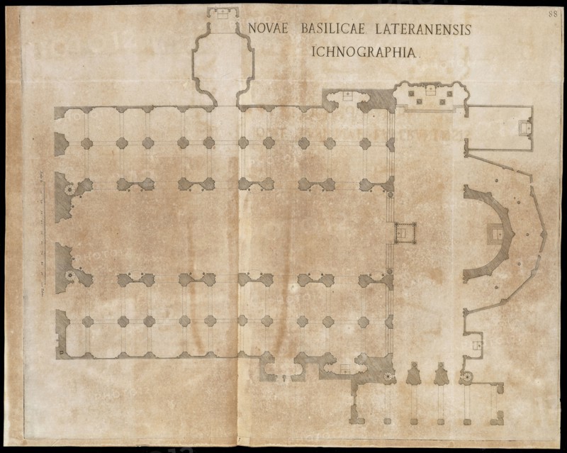 Novae Basilicae Lateranensis ichnographia, De basilica et patriarchio Lateranensi libri quattuor, Rasponi, Cesare, 1615-1675