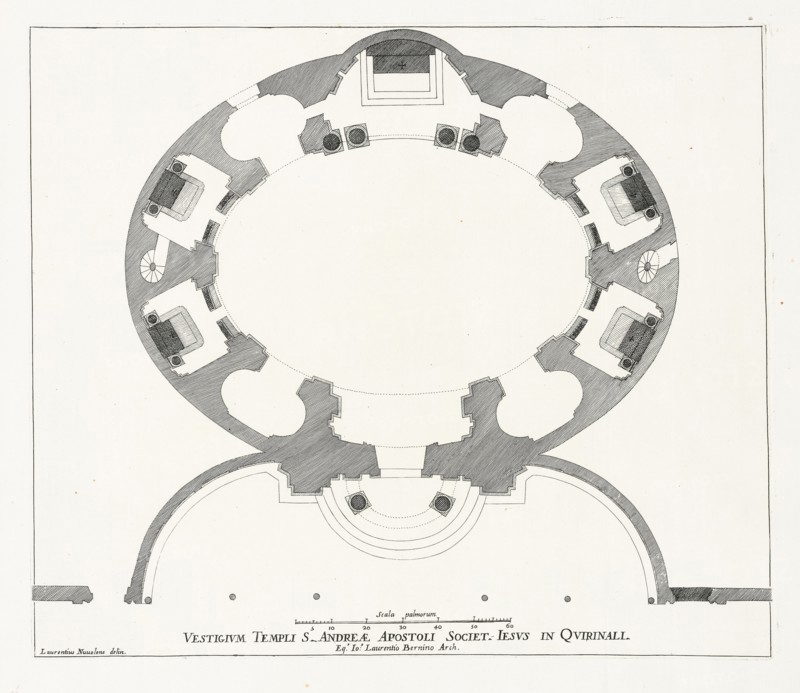 Vestigum templi s. andreae, Insignium Romae templorum prospectus exteriores interioresque a celebrioribus architectis inventi
