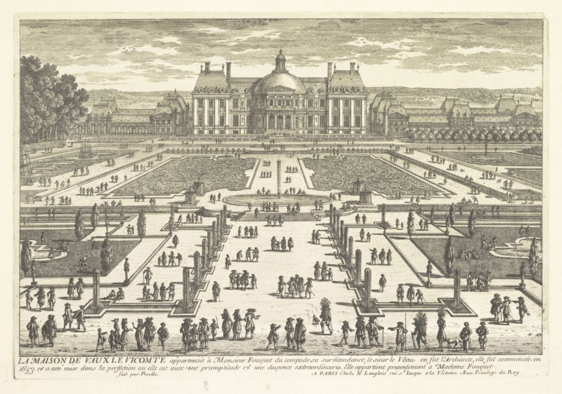 La maison de Vaux le Vicomte, Perelle engravings of Paris, royal residences, chateaux of France with additional s by Silvestre