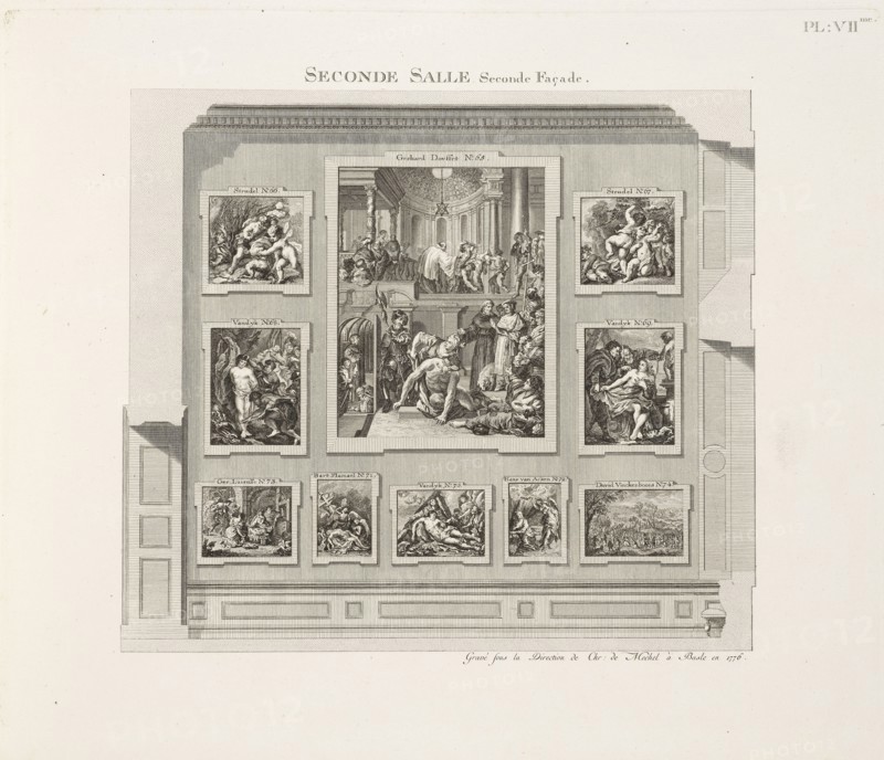 Estampes du Catalogue raisonné et figuré des tableaux de la Galerie électorale de Düsseldorff, La Galerie electorale