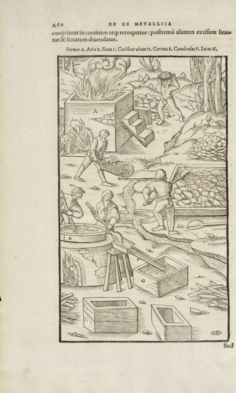 Page 460 Georgii Agricolae De re metallica: libri XII. Quibus officia, instrumenta, machinae, ac omnia deni, que, ad metallicam