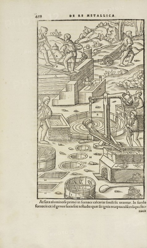 Page 458 Georgii Agricolae De re metallica: libri XII. Quibus officia, instrumenta, machinae, ac omnia deni, que, ad metallicam