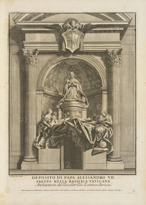 Desposito di papa Alessadro VII. eretto nella Basilica Vaticana, Stvdio d'architettvra civile sopra gli ornamenti di porte