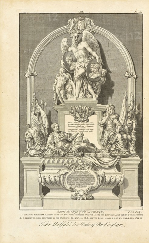 Sepulchral monument of John Sheffyld late Duke of Buckingham, Westmonasterium, or, the history and antiquities of the abbey