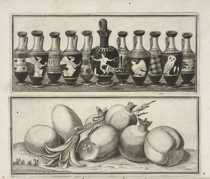 Tavola IV, Alcuni monumenti del Museo Carrafa, Daniele, Francesco, 1740-1812, Engraving, 1778