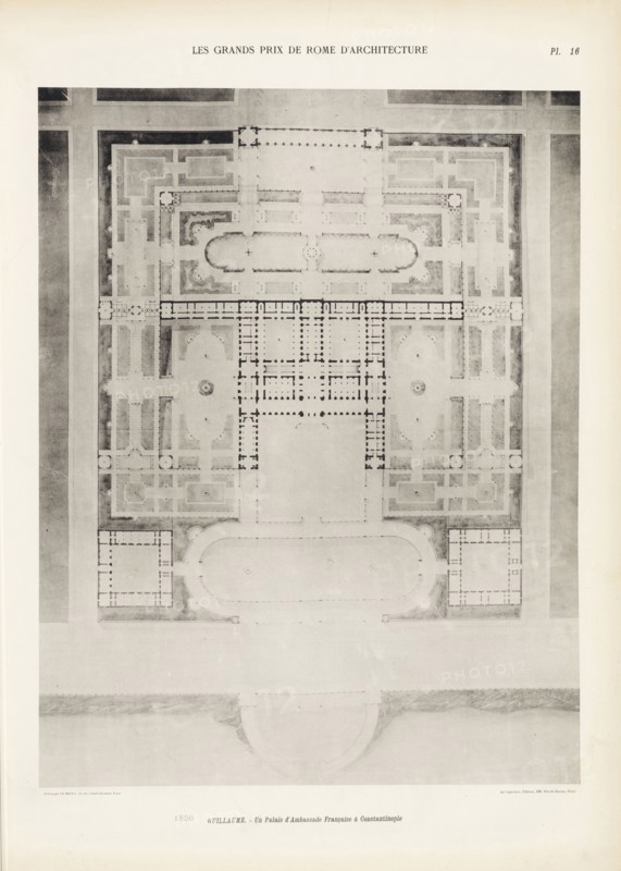 1856 - Guillaume, Un Palais d'Ambassade Francaise a Constantinople, 1856 - Guillaume, Les grands prix de Rome d'architecture