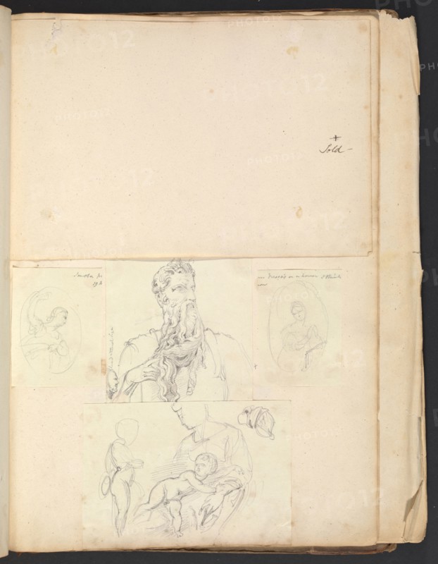 Sketches G. Hayter, Hayter, Sir George, 1792-1871, graphite, ink, watercolor, 1816