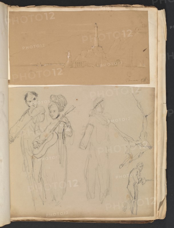Sketches G. Hayter, Hayter, Sir George, 1792-1871, graphite, ink, watercolor, 1816