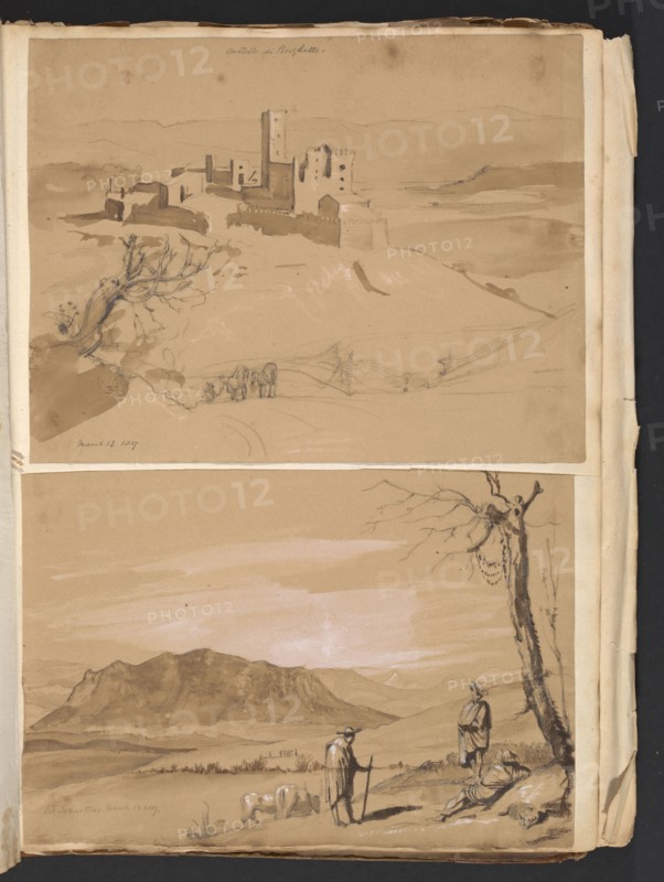 Sketches G. Hayter, Hayter, Sir George, 1792-1871, graphite, ink, watercolor, 1816