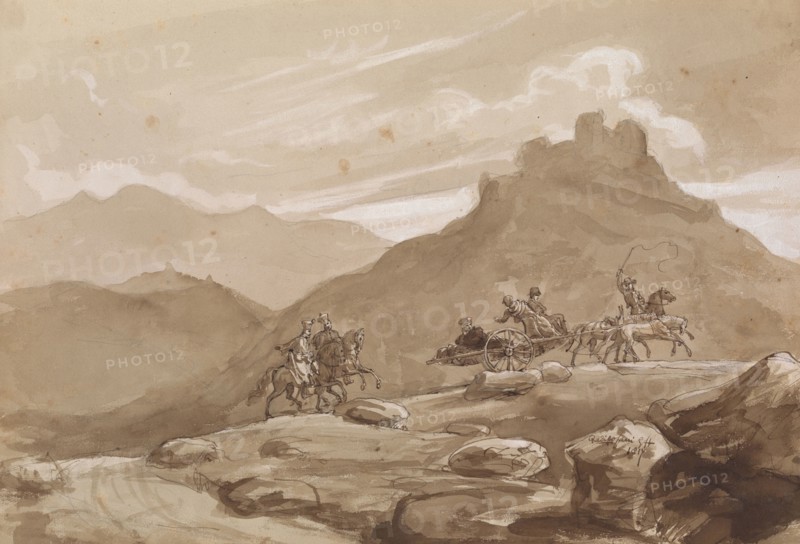 Sketches G. Hayter, Hayter, Sir George, 1792-1871, graphite, ink, watercolor, 1816