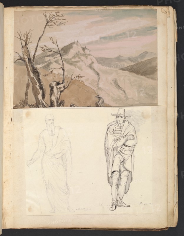 Sketches G. Hayter, Hayter, Sir George, 1792-1871, graphite, ink, watercolor, 1816