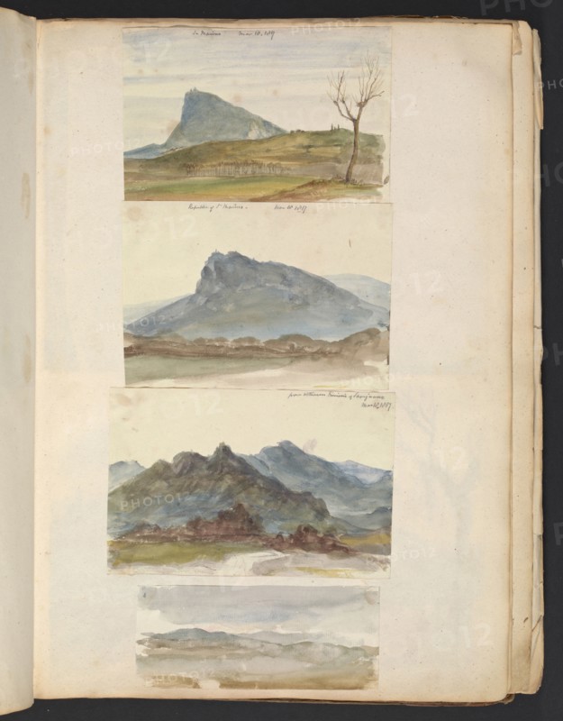 Sketches G. Hayter, Hayter, Sir George, 1792-1871, graphite, ink, watercolor, 1816