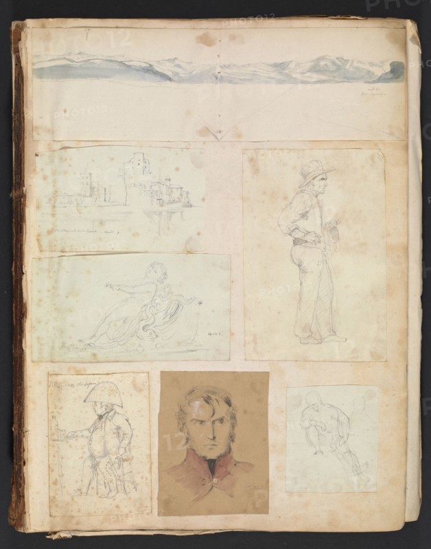 Sketches G. Hayter, Hayter, Sir George, 1792-1871, graphite, ink, watercolor, 1816