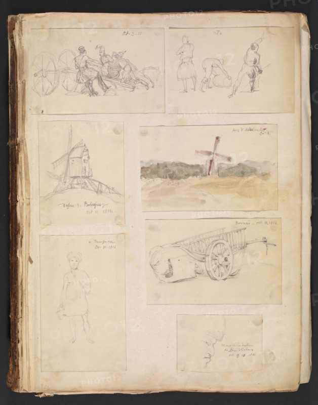 Sketches G. Hayter, Hayter, Sir George, 1792-1871, graphite, ink, watercolor, 1816