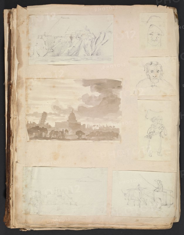 Sketches G. Hayter, Hayter, Sir George, 1792-1871, graphite, ink, watercolor, 1816