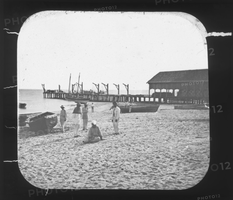 Wharf, Progreso, Yucatán, Augustus and Alice Dixon Le Plongeon papers, 1763-1937, bulk 1860-1910, Le Plongeon, Augustus, 1826