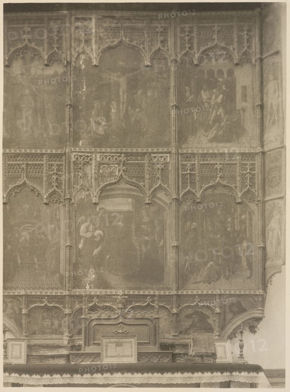 Zamora Cathedral, a chapel reredos, Architecture in Spain, North Africa, France and Italy, Spain, vol VI: Léon, Astorga, Zamora