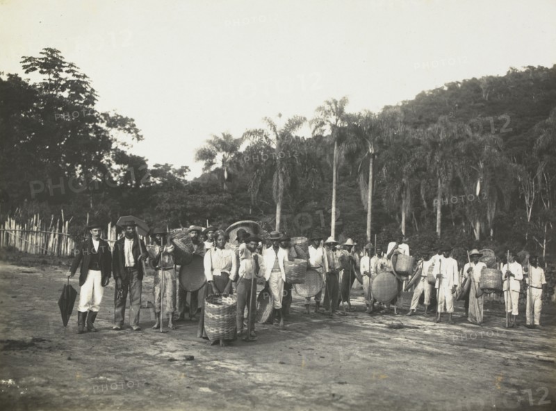 At the coffee plantation, Ferrez, Marc, 1843-1923, Photograph, ca. 1885