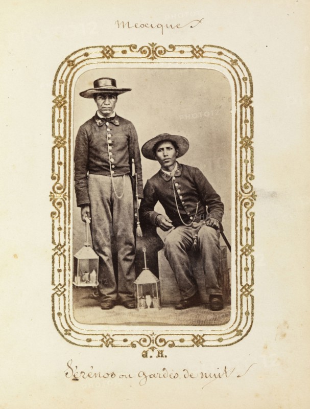 Album of Mexican and French cartes-de-visite, between 1861-1880