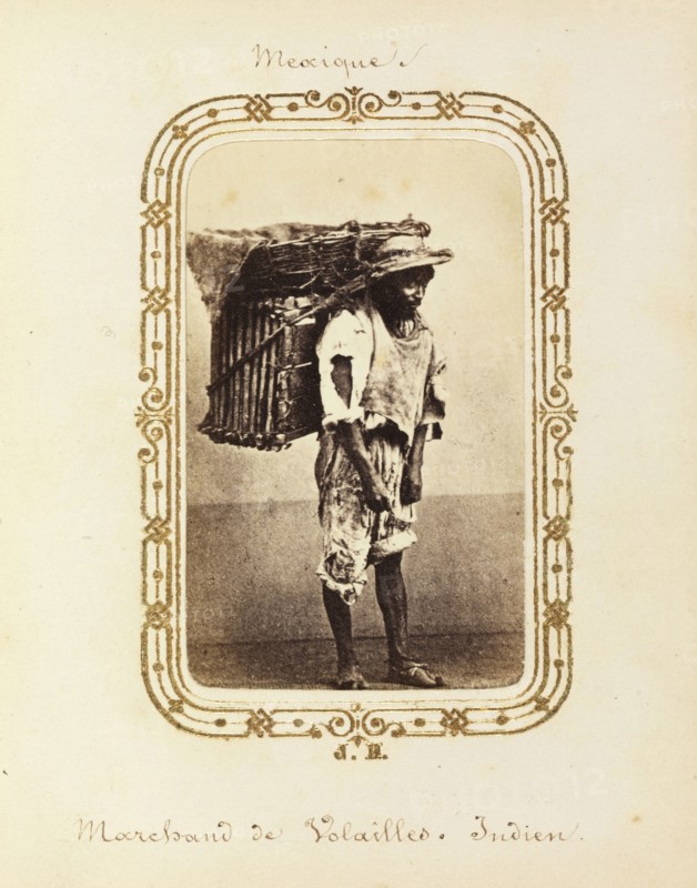 Album of Mexican and French cartes-de-visite, between 1861-1880
