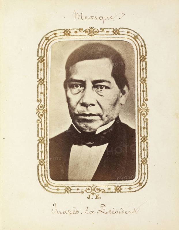 Album of Mexican and French cartes-de-visite, between 1861-1880