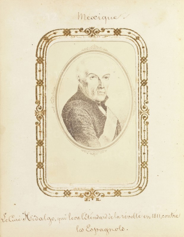 Album of Mexican and French cartes-de-visite, between 1861-1880