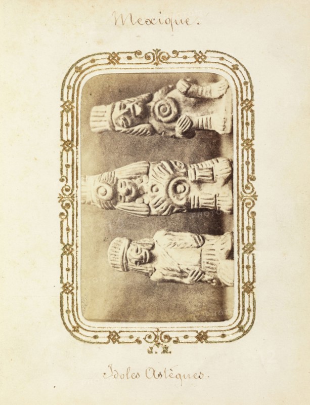 Album of Mexican and French cartes-de-visite, between 1861-1880