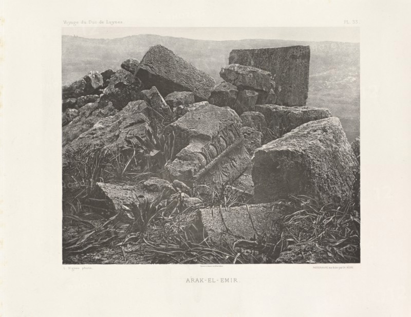 Arak-el-emir, Voyage d'exploration à la mer Morte, à Petra, et sur la rive gauche du Jourdain, Albert, Honoré Paul Joseph d