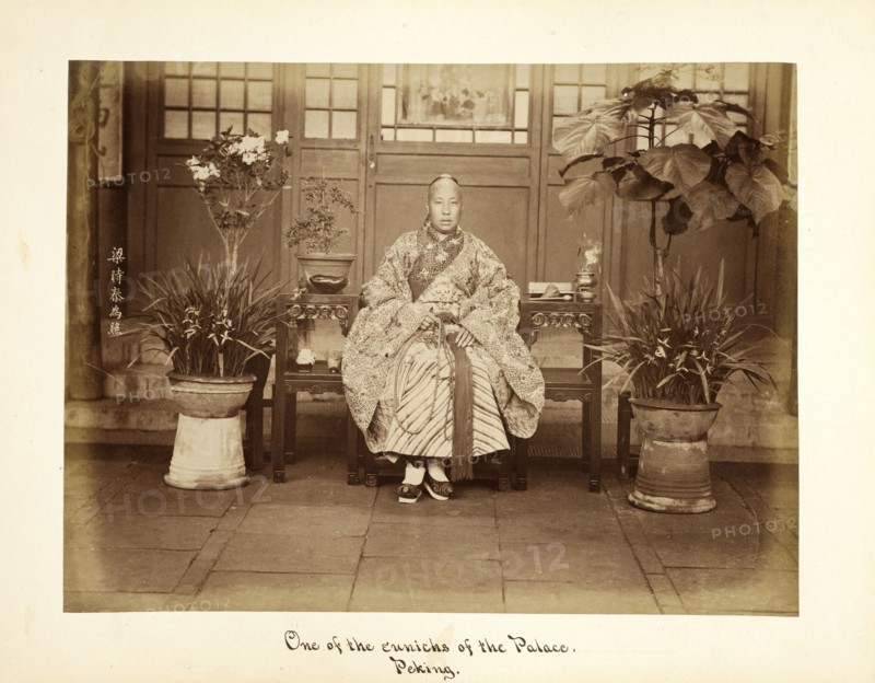 Peking, One of the eunuchs of the Palace, Peking, Portraits of Chinese court figures, Liang, Shitai, 1860-1879
