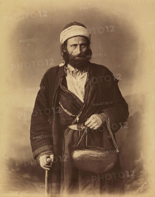 Beggar, orientalist photography, Berggren, Guillaume, ca. 1870