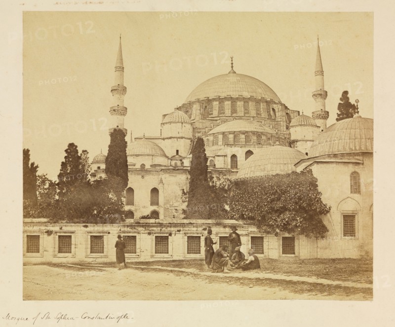 Constantinople, Mosque of St. Sophia, Constantinople, orientalist photography, Anonymous, ca. 1870