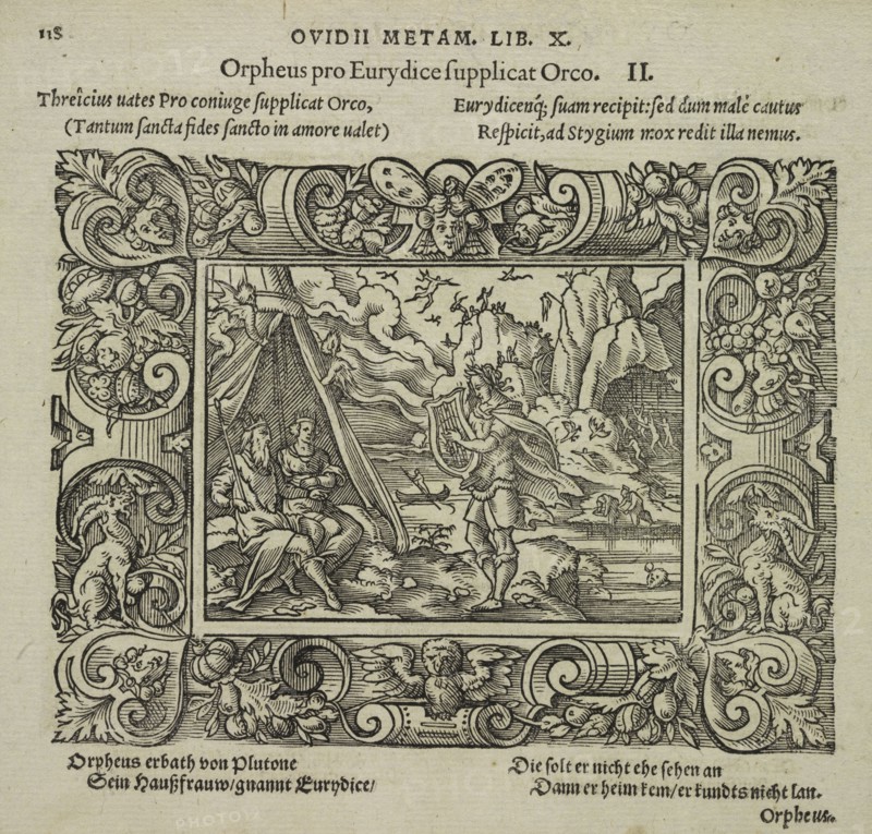 Orpheus pro Eurydice supplicat Orco, Iohan. Posthii Germershemii Tetrasticha in Ovidii Metam. lib. XV. qvibus accesserunt