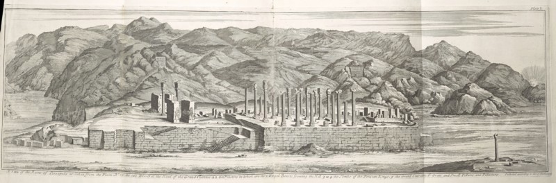 A View of the Ruins of Persepolis as Taken from the Plain, Persepolis illustrata, S. Harding, unknown, 1739