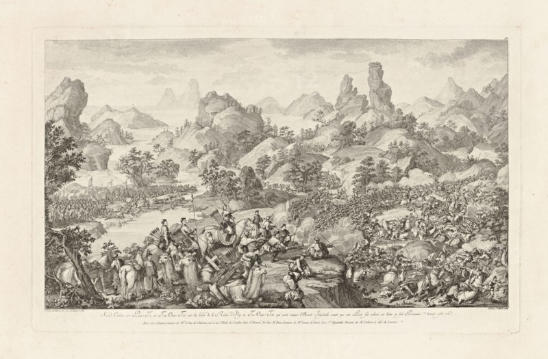 Second Combat entre PAN-TI et Ta-OUA-TSI, Conquêtes de l'empereur de la Chine, China, Helman, Isidore-Stanislas, 1743-1809