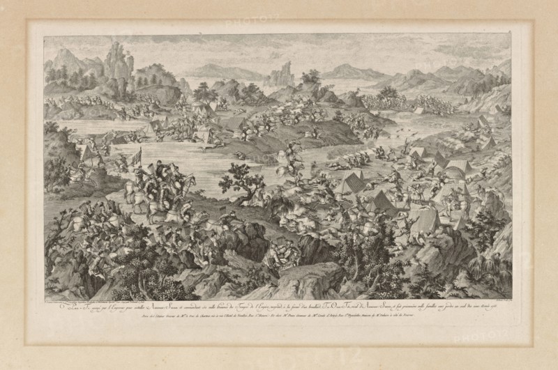 Lau-Ti envoyé par l'empereur pour installer Amow-Sana, Conquêtes de l'empereur de la Chine, China, Helman, Isidore-Stanislas
