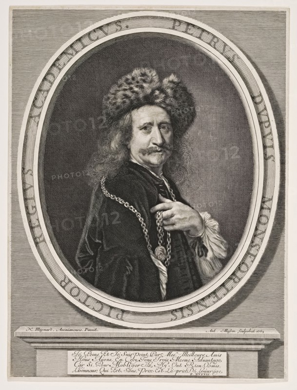Petrus Dupuis Monsfortensis pictor Regius Academicus, Masson, Antoine, 1636-1700, 1663
