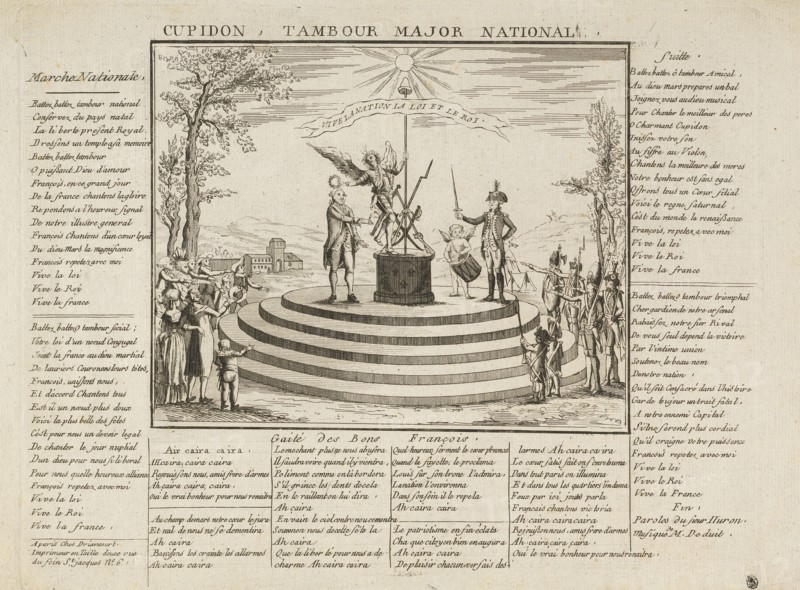 Cupidon, tambour major national, Prints of the French Revolution, 1774-ca. 1840, Etching, black-and-white, ca. 1790