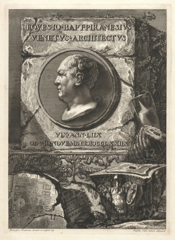 Eqves Io. Bapt. Piranesivs venetvs architectvs, Piranesi, Francesco, 1756-1810, Etching, 1779