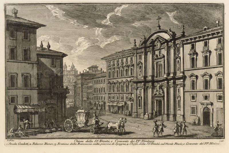 Chiesa della SS. Trinità, e Convento dei PP. Trinitarÿ, Delle magnificenze di Roma antica e moderna, Vasi, Giuseppe, 1710-1782