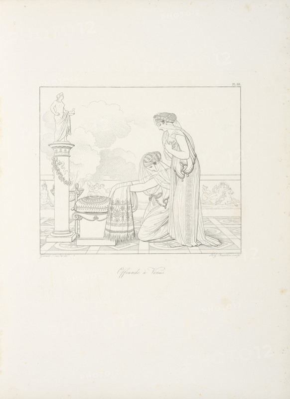 Offrande à Vénus, Sappho, Bion, Moschus, Chatillon, Henri Guillaume, ca. 1780-1856, Girodet-Trioson, Anne-Louis, 1767-1824