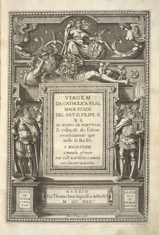 Title page, Viagem da Catholica Real Magestade del Rey D. Filipe II N.S. ao Reyno de Portvgal e rellaçao do solene recebimento
