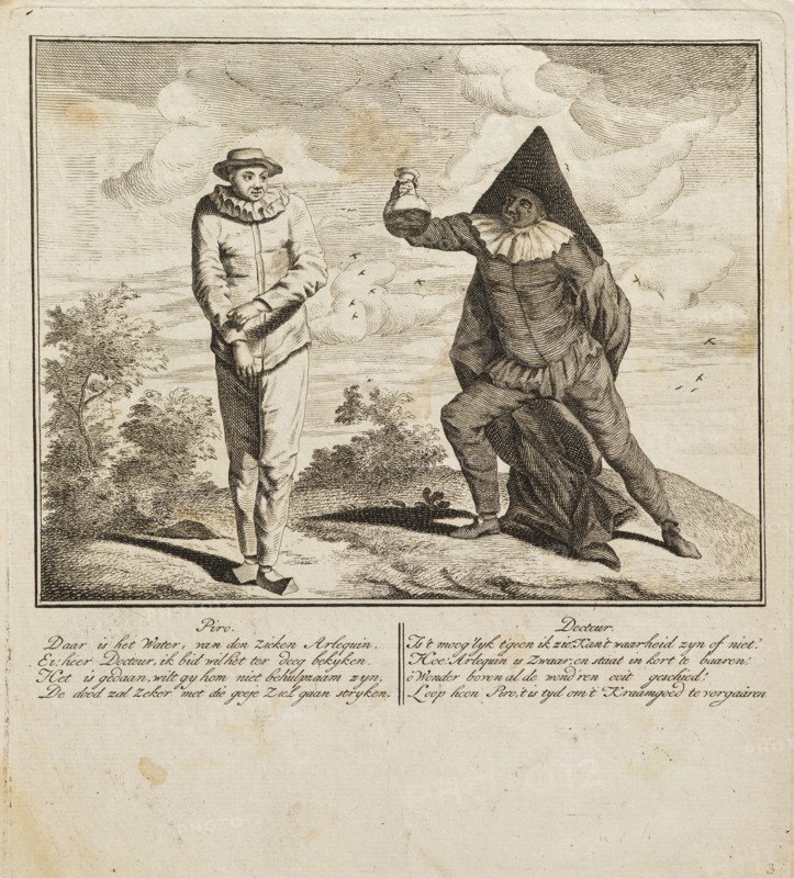 vertonende de vonderlyke ziekte bezwangerkeid en baring van Arlequin benevens de opvoeding van des zelfs Jongen Zoon