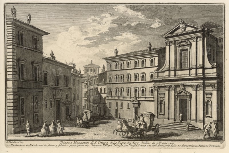 Chiesa e Monastero di S. Chiara, delle Suore del Terz' Ordine di S. Francesco, Delle magnificenze di Roma antica e moderna, Vasi